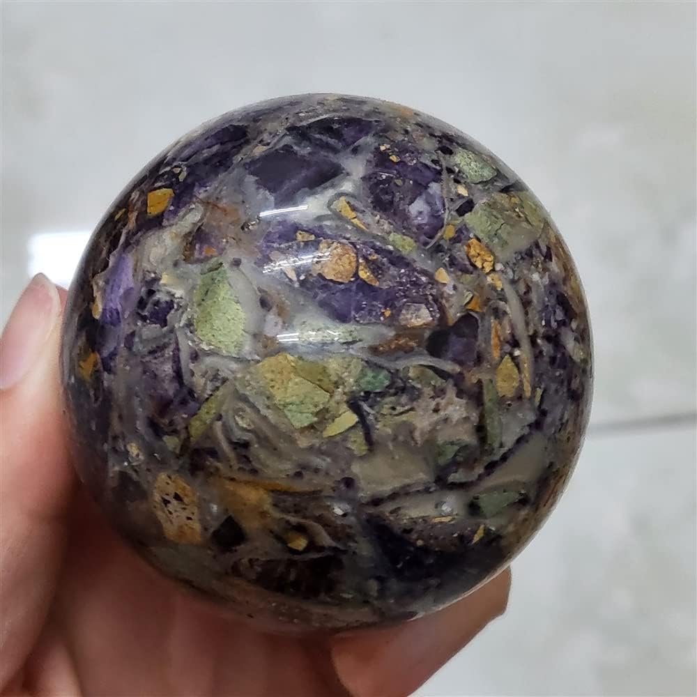 Meditation Home Natural Sugilite Crystal Ball Healing Home Decoration (Size : 5-5.5cm)