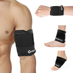 Gel Ice Pack Wrap with Strap, Ice Pack for Injuries Reusable, Hot and Cold Therapy, Elbow Cold Wrap, Flexible Soft for Arm, Wrist, Hand, Foot, Ankle