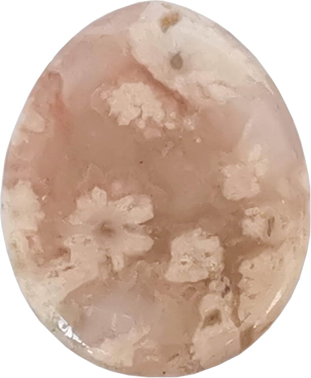 Natural Cherry Quartz Water Drop Chakra Thumb Worry Stone,Stress Relax Healing Reiki Crystal Pocket Palm Stones
