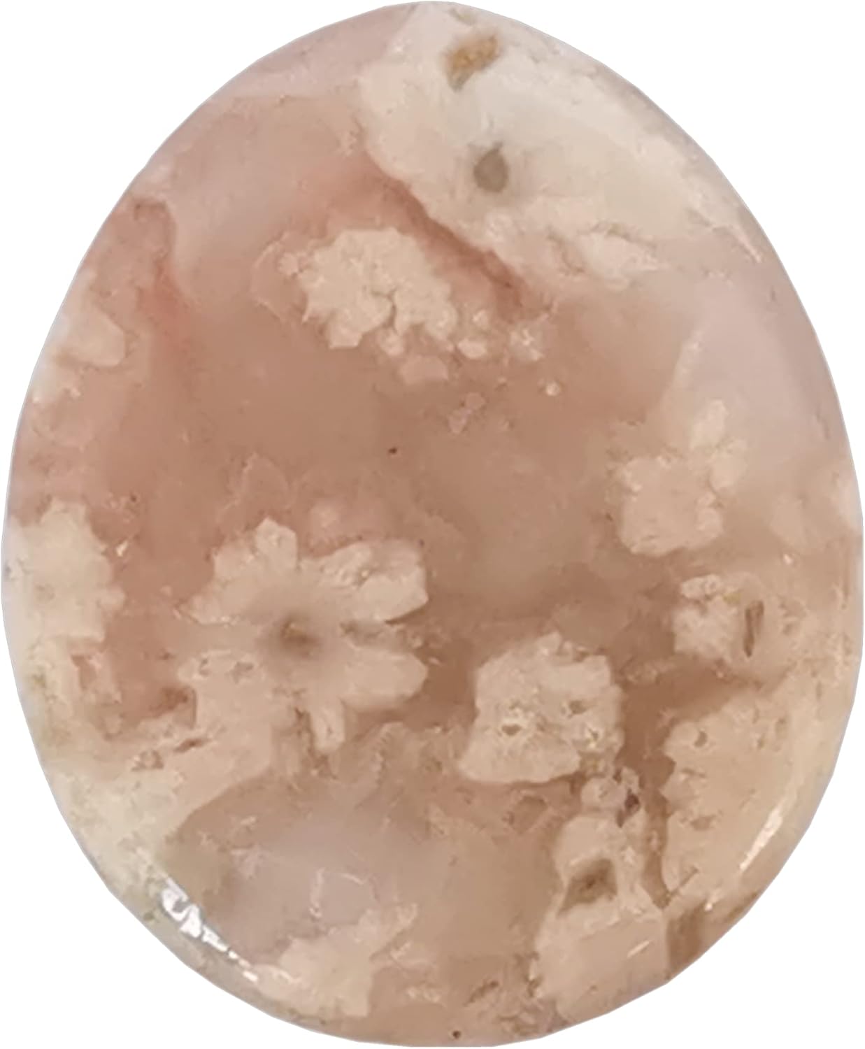 Natural Cherry Quartz Water Drop Chakra Thumb Worry Stone,Stress Relax Healing Reiki Crystal Pocket Palm Stones