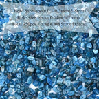 Natural Chip Stone Beads 450pcs Blue Apatite Chips 5-8mm Genuine Real Irregular Healing Crystal Rocks Hole Drilled DIY Loose Gemstone Beads for Jewelry Making Bracelet Earrings Necklace Crafting