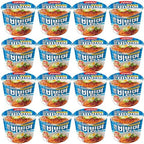 Paldo Fun & Yum Bibim Men Instant Cold Cup Noodles, Brothless Cold Ramen with Sweet & Spicy Seasoning Sauce, Best Oriental Style Korean Ramyun, Soupless K-Food, 팔도 비빔면 킹 컵 115g (4.05 oz) x 16 Pack