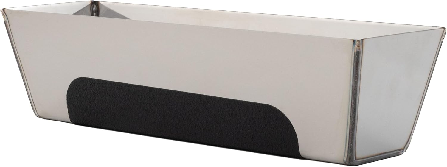 12" Non-Slip Contoured Stainless Steel Heliarc Mud Pan - Advance Equipment MFG Co. | Professional-Grade Grip for Secure Handling | Model 12HR | 100+ Years Family Owned USA Made