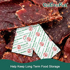 O2frepak 100CC(100Packets) Food Grade Oxygen Absorbers Packets for Home Made Jerky and Long Term Food Storage,With Oxygen Indicator In Vacuum Bag and 3 times Oxygen Absorption Capacity