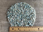 Wholesale Natural Semi Tumbled Aquamarine Gemstone Chips, Crushed Mini Crystals, Undrilled Crystal Chips (Aquamarine, 0.5 Pound)