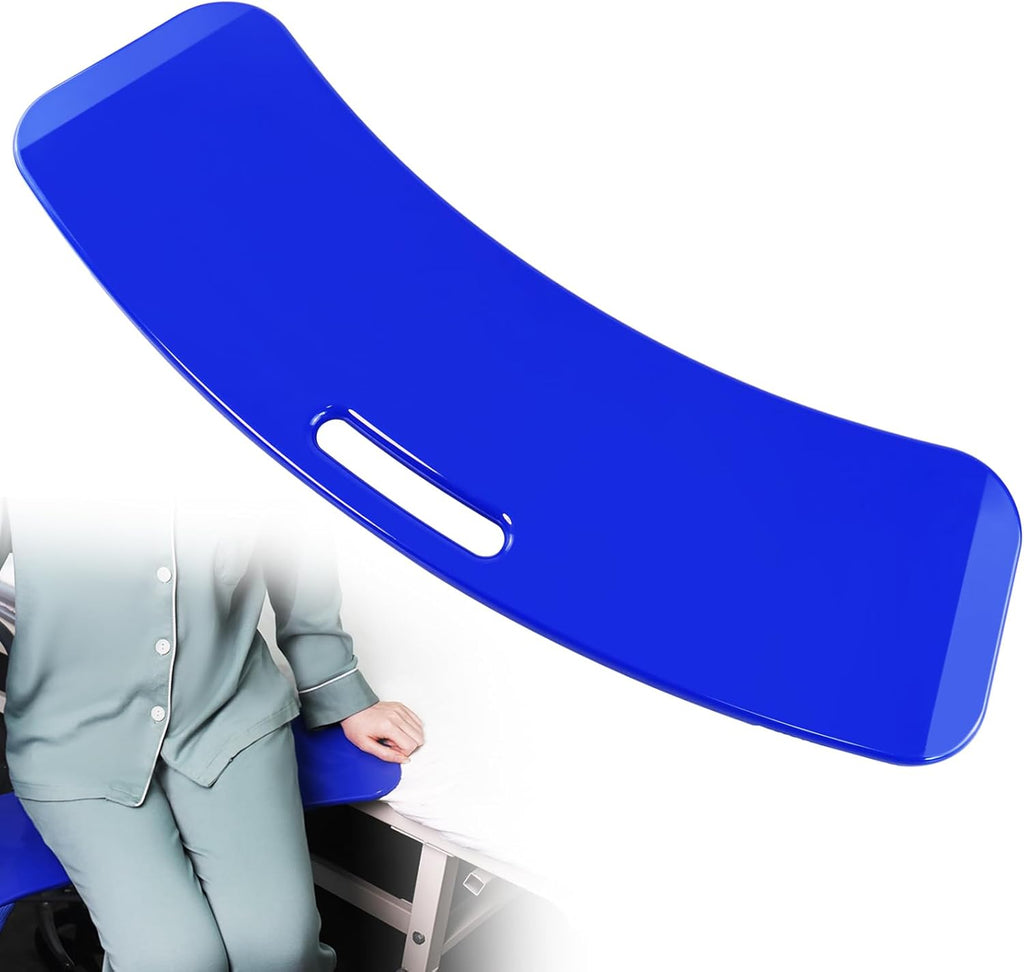 YHK Transfer Board and Slide Board for Transferring, Sliding Board Transfer to Wheelchair, Sliding Transfer Board Transfer to Bed, Car, Toilet, Sliding Board 26.7*7.7*0.47", Hold up to 440 lbs, Blue