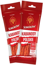 Dry Thin Kabanos, Polish Style Kabanosy, Cooked, Smoked and Dried Pork Sausage, Polish Traditional Meat 4.2 oz | 120g (pack of two)