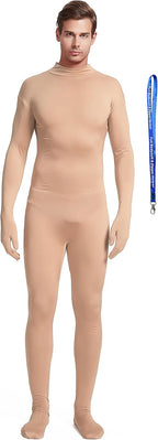 Full Bodysuit Include Zipper Helper Unisex Adult Costume Without Hood Spandex Stretch Zentai Unitard Body Suit