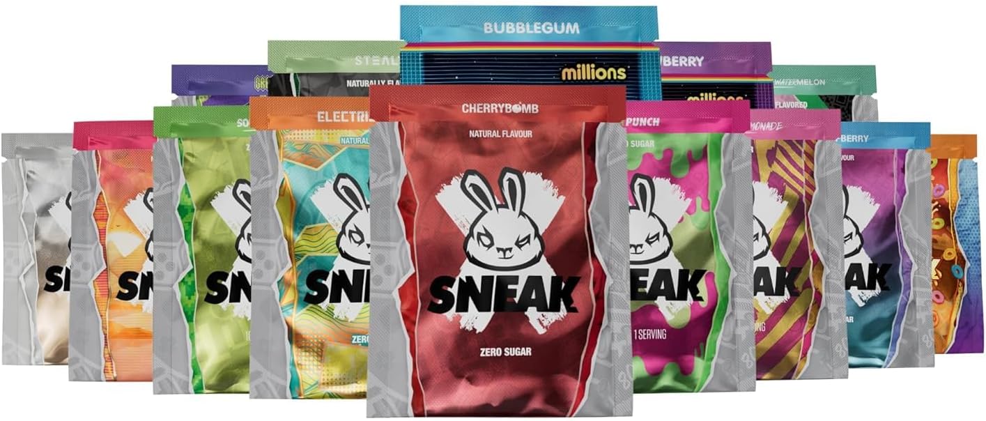 SNEAK Energy Drink Powder Packets | 10 Servings | No Sugar. No Nasties. Just Natural Caffeine, Focus-Boosting Nootropics