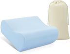 AM AEROMAX Travel Contour Memory Foam Pillow, Cervical Pillow for Neck Pain Relief, Neck Orthopedic Sleeping Pillows for Side, Back and Stomach Sleepers.