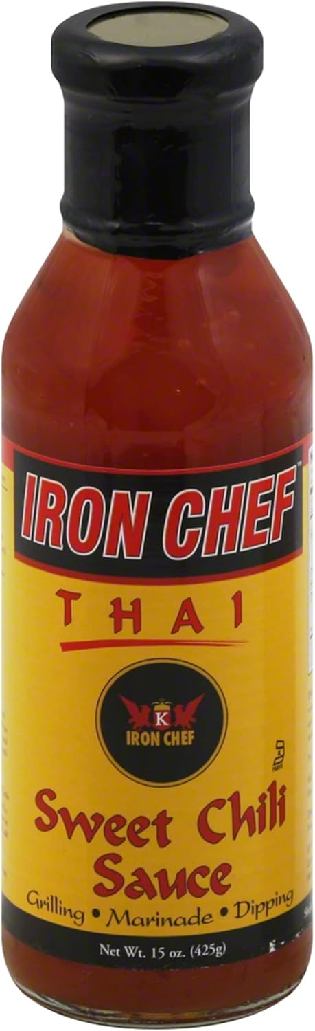 Iron Chef Thai Sweet Chili Sauce, No MSG, No Artificial Coloring Added, Wheat Free, Gluten Free, Peanut Free, 14.5 Ounce (Pack of 6)