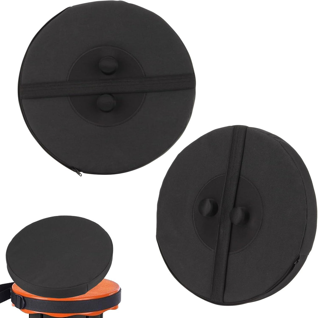 2 Pack Seat Cushion for Telescopic Stools, Thickened Telescopic Folding Seat Cushion with Memory Foam for Retractable Camping Stools