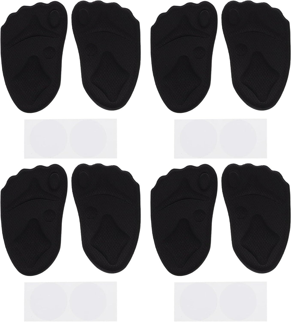 VILLCASE 4 Pairs High-Heel Insoles Front Foot Pads 4d Sponge Cushions Breathable Anti Shoe Inserts Sweat-Absorbing Non-Slip Half-Size Adjusters for Women