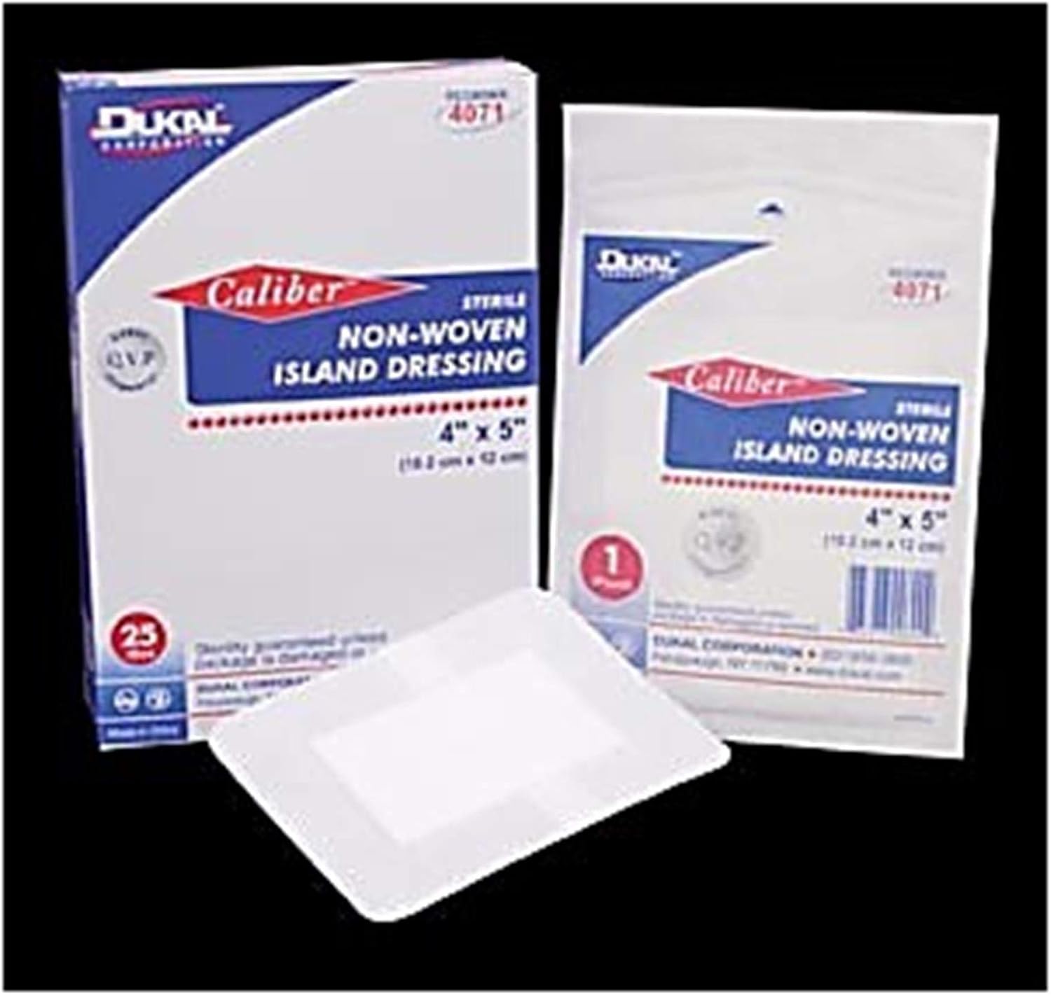 Dukal DUK 4070 Non-Woven Island Dressing, Sterile, 2" Width, 3" Length (Pack of 50)