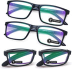 TERAISE 4-Pack Blue Light Blocking Reading Glasses Folding Reading Glasses Folden Readers Lightweight