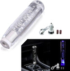 1 PC Car Personalized Gear Shift Head, LED Illuminated Crystal Bubble Shift Knob Wave Stick Head, 7.87" Cool Shift Head, Replacement Modification Accessories, for Most Models (Transparent)