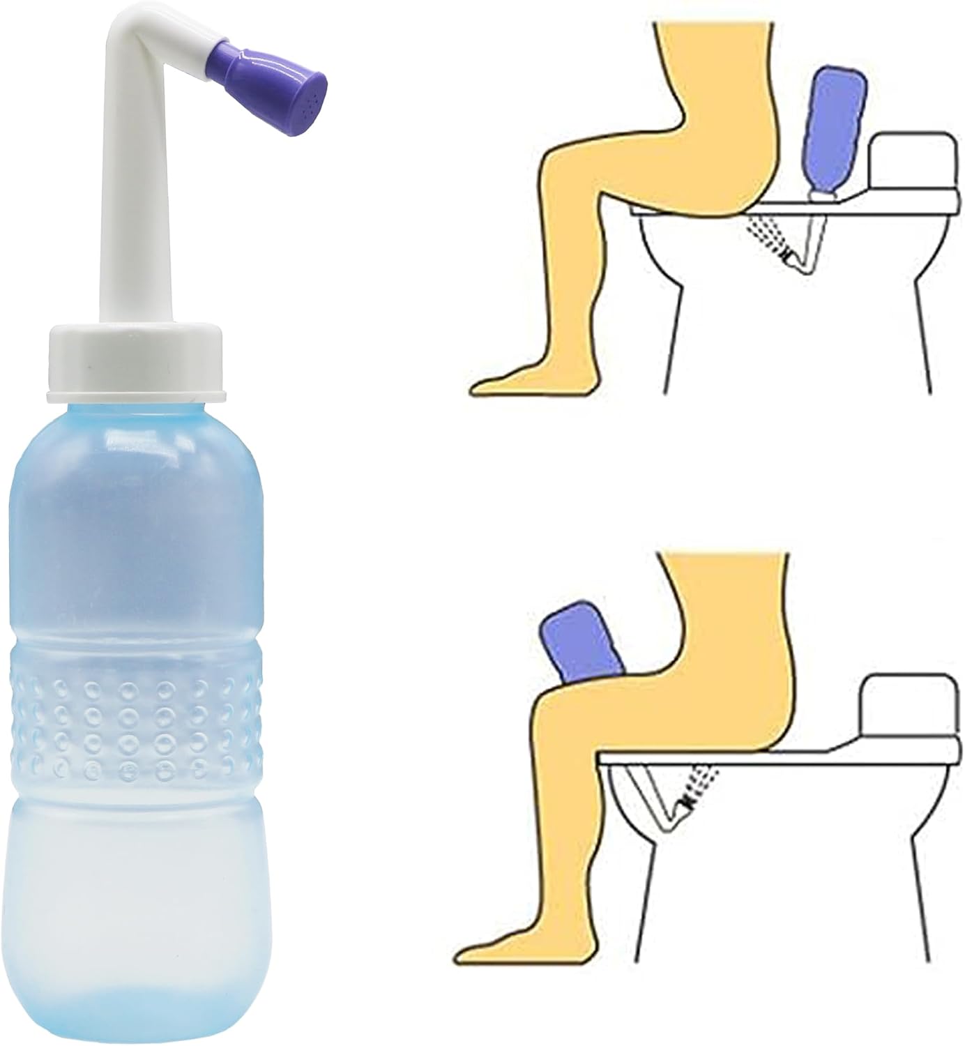 Portable Handheld Personal Hygiene Refresher Toilet Butt Cleaner Travel Bidet Spray Bottle for Home 450 ml.