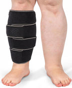 Plus Size Calf Compression Wrap For Severely Swollen Calves With Lymphedema, Big Calf Brace Increases Circulation & Reduces Muscle Swelling for Women and Men (Short, 3XL)