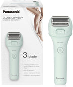 Panasonic Electric Bikini Trimmer, Women's Waterproof, Full-Body Cordless Electric Razors for Women with Bikini Attachments, 3 Hypoallergenic Blades, for Travel, Shower and Everyday Use - ES-AWL6AG