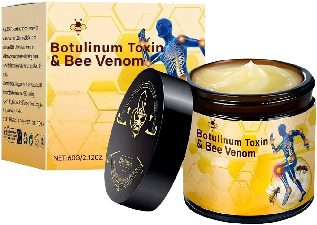 Botulinum Toxin & Bee Venom Bone Healing Cream,Soothing Joint Muscle Rub for Back, Neck, Hands, Feet.