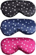 3 Pcs Star Sleeping Eye Masks Night Time Eye Covers Travel Blindfolds Nap Eye Covers Masks Soft Blackout Eye Masks with Adjustable Strap
