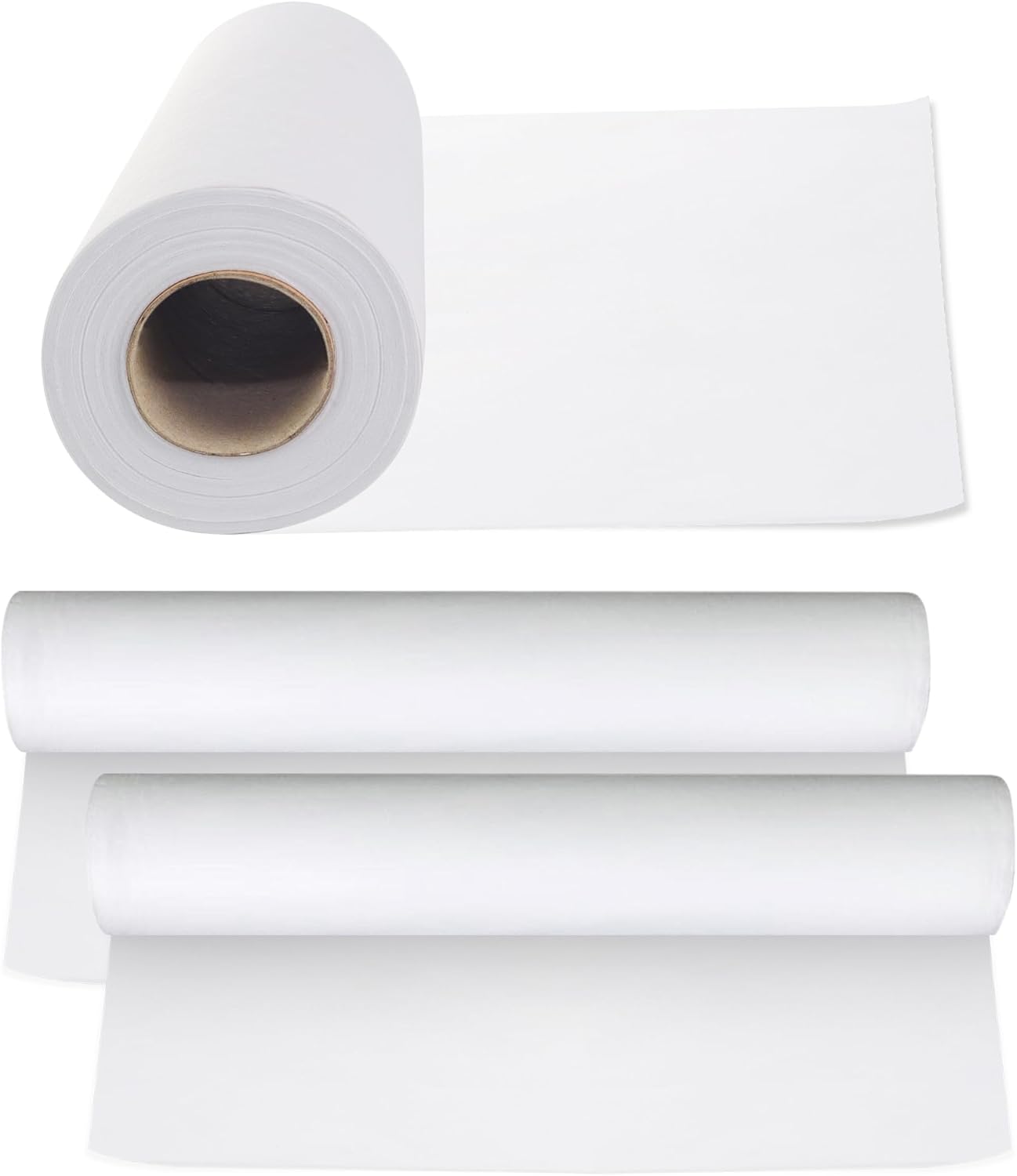 JJ CARE Disposable Massage Table Sheets - 100 Sheets [31.5" x 328 ft, 2 Roll] - 50% Thicker Perforated Massage Bed Cover, Non-Woven Disposable Roll for Massage Table for Waxing, Facial, Tattoo, & Spa