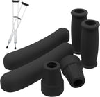 Replacement Crutch Pads 6 Pieces Crutch Accessory Replacement Kit with Armpits Hand Grips Covers Crutch Hand Grip and Crutch Tips for Standard Aluminum Crutches
