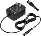 WUKUR 12V Charger Compatible with Braun Shaver Series 3/7/5/1/9, Charging Cord for Braun Electric Razor Shaver Trimmer 3040s, 310s, 340S, 5190cc, 5040s, 740S, 7865, 9290cc, 9095cc Replacement Adapter