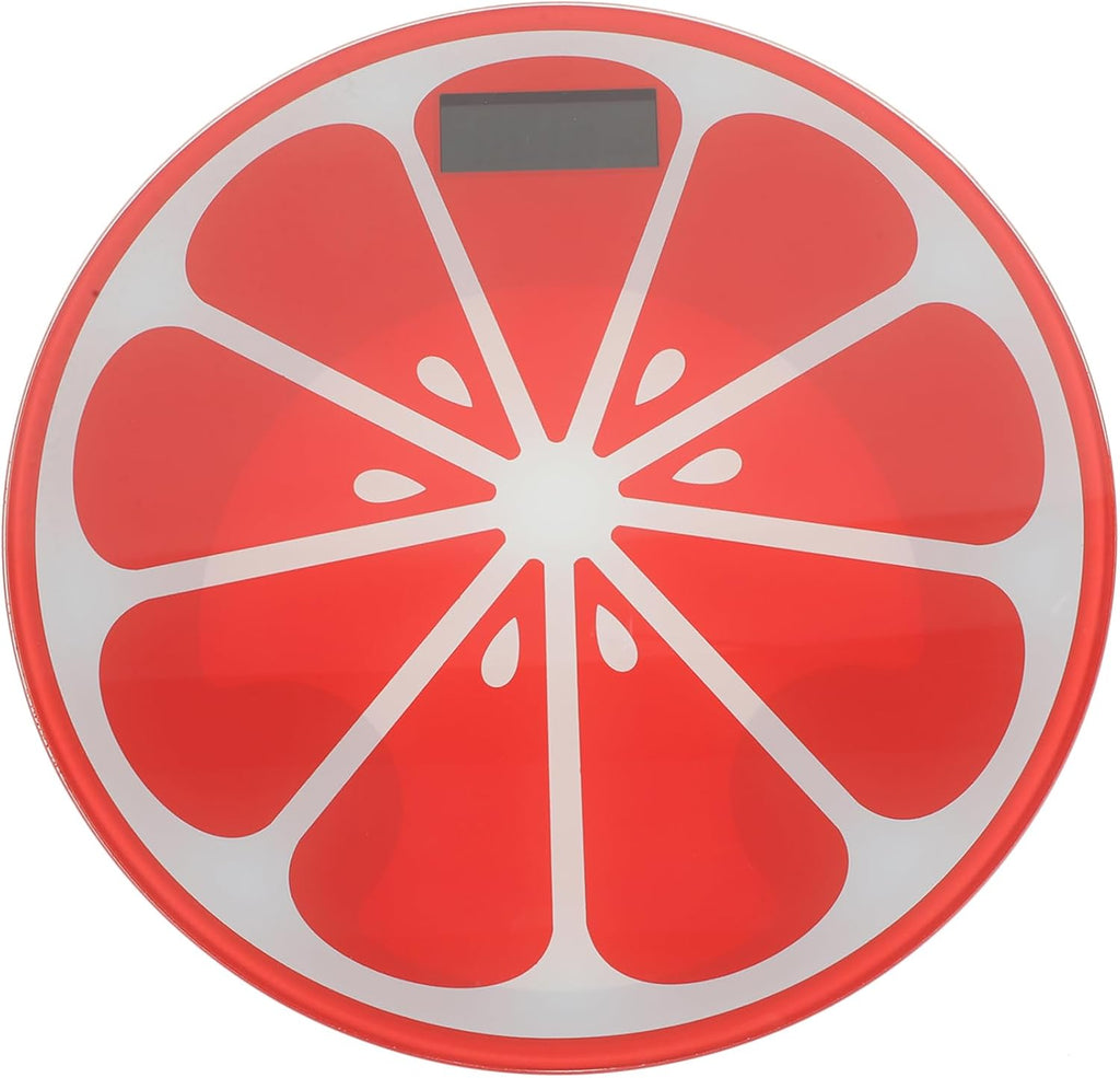 Watermelon Electronic Scale Compact Digital Weight Scale for Home Bathroom Non-Slip Tempered Platform Portable Easy to Use