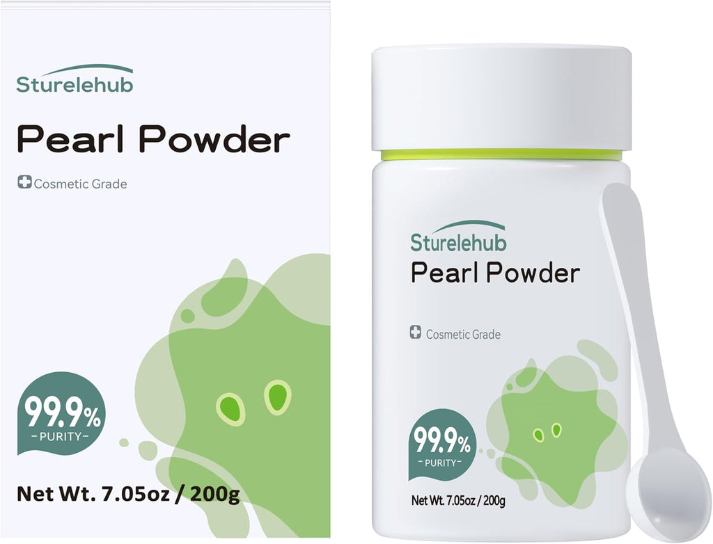 Pearl Powder Organic, for Face, 7.05OZ / 200g 99.9% Purity, Cosmetic Grade, for DIY Mask, Cream And Lotion, Organic Pearl Powder For Homemade Cosmetics