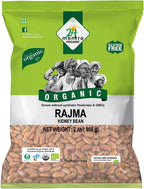 Organic Himalayan Rajma Chitbakra Red Kidney Beans - Usda Certified Organic - European Union Certified Organic - Pesticides Free - Adulteration Free - Sodium Free - 2 Lbs - 24 Mantra Organic