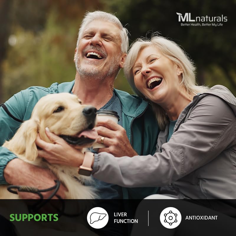 ML Naturals Milk Thistle & Dandelion Extract – 250mg Milk Thistle, 100mg Dandelion Root (Per Serving) 120 Capsules