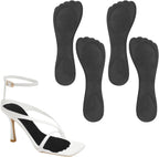 2 Pairs High Heel Inserts for Women, Gel Insoles for Women Heels, Anti-Slip Velvety Cushion Pads Insoles for High Heel Comfort, Heels Inserts for Shoes, Foot Support for Dress Sandals, Black