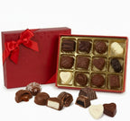 Luxury Milk Chocolate Truffles Gift Box, 12-Piece Assorted Belgian-Style Chocolates, Box Of Chocolates For Date Night Desserts, Birthdays And Anniversaries