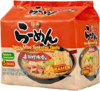 Hikari Menraku Ramen Spicy Miso Tonkotsu Japanese Instant Noodle Soup, 5 Pack, 18 Oz