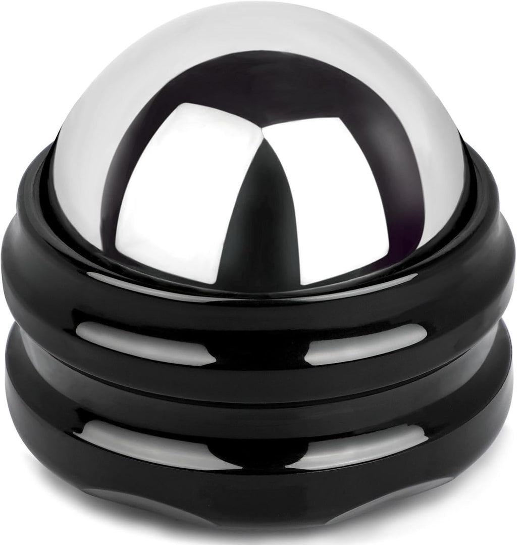 Stainless Steel Massage Roller Ball - Ice Therapy for Muscle Pain Relief, Sore Muscles, and Tension Alleviation Cold & Hot Therapy for Back, Shoulders, Legs, and Calves Myofascial Release Tool