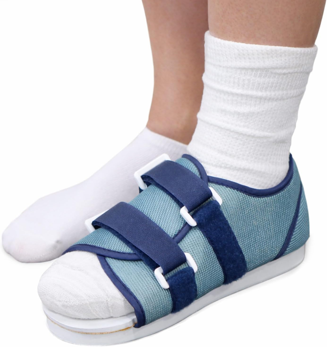 DMI Post Op Shoe, Surgical Walking Shoe or Walking Boot for Foot Pain, Broken Foot or Toes, Lightweight with Adjustable Straps, Universal Left or Right Foot, 1 Each, Shoe Size Men's 9-11