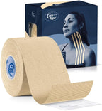 CureTape® Gentle | Kinesiology Tape for Hyper Sensitive Skin | Gentle Adhesion | 100% Hypoallergenic Water Resistant K Tape | for Thin Skin, Elderly or Children | Gentle to Remove | Medical KTape