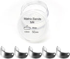 Dental Sectional Matrix System, Dental Sectional Contoured Matrices Refill Matrix Bands, Sectional Contoured Metal Matrices, Nickel Titanium Clamp Ring Resin Holder Clip Ring-50PCS 5.5MM