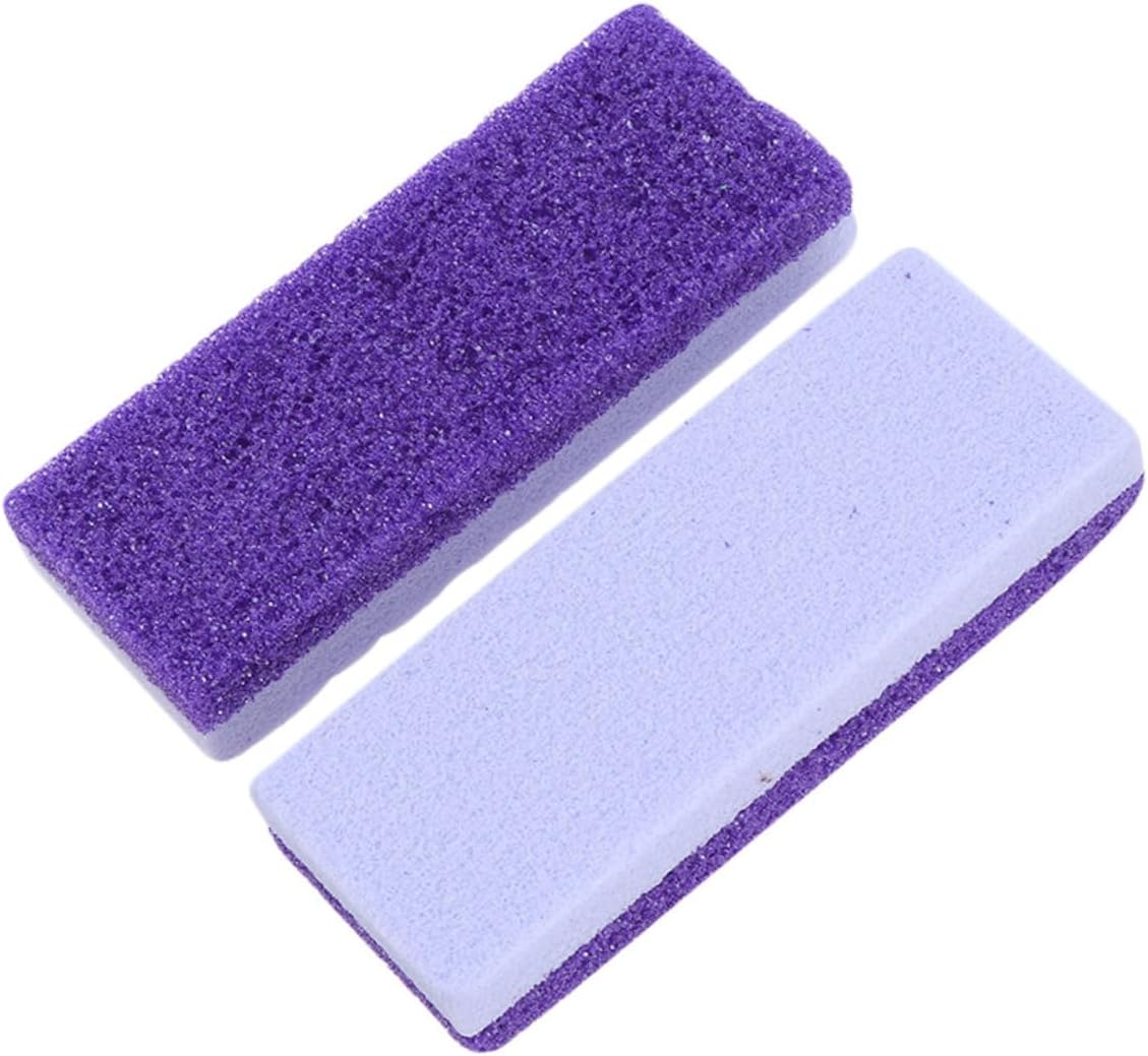 FRCOLOR 2pcs Safe Foot Pumice Stone Double-Sided Callus Remover Foot Scrubber for Smooth