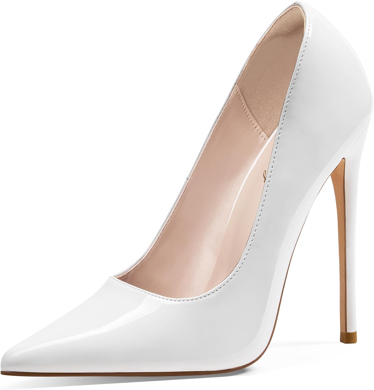 Elisabet Tang Women's High Heels Pumps Closed Pointed Toe Stiletto 4inch Heels Classic Office Special Dressy Wedding Pump Shoes