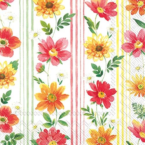 Boston International IHR 3-Ply Cocktail Beverage Paper Napkins, 5 x 5-Inches, Josi