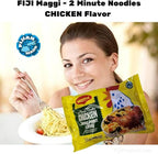 FIJI Maggi 2 Minute Noodles - CHICKEN Flavor (Pack of 3 X 5 PACKS /80g/ea) Prepare a delicious meal in just 2 minutes with MAGGI | So Tasty