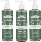 Happy Little Camper Hand Sanitizer with Lemon Zest Scent - Moisturizing Gel with Vitamin E & Antimicrobial Formula- Contains 70% Ethyl Alcohol - Travel Size, Made in USA - 3x 8oz bottles