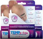 Fast Reading Disposable Forehead Thermometer Strips - Temp-N-Toss for Accurate & Hygienic Baby Temperature Measurement - Easy to Use and Reliable Single-Use Fever Indicator (18)