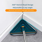 Wall Cleaner Mop with Long Handle 360° Wall Mop Triangle Mops for Floor Cleaning Baseboard Cleaner Tool with 5 Microfiber Duster Pads Dust Washer Cleaning Tools for Walls Windows Ceiling Fan