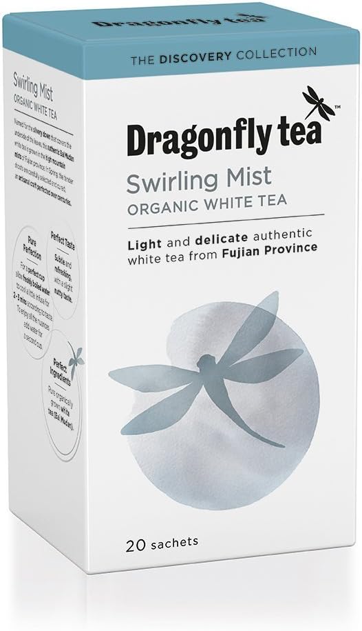 Dragonfly Tea Organic Swirling Mist White Tea (20) - Pack of 2