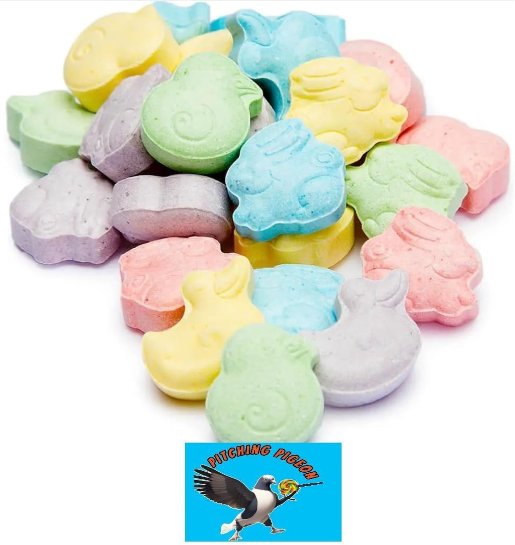 Sweet Tart Ducks Chicks & Bunnies Easter Hard Candy 36oz Bulk Easter Basket Candy | Sweet and Sour Candy for Decorating and Egg Hunt Stuffers