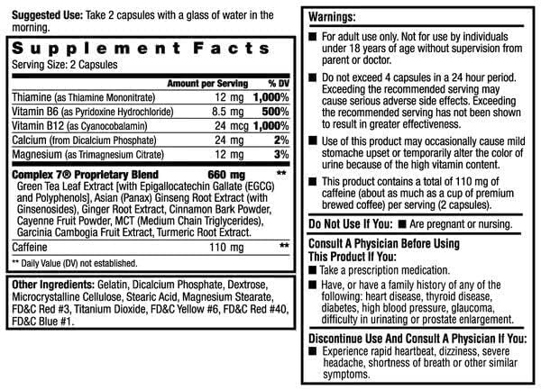 ILIOS Dexatrim Max Appetite Suppressant for Weight Loss – 1 Pack Weight Loss Pills for Women & Men, Fat Burner Supplement to Reduce Hunger, Complex 7 Formula, 60 Capsules Packaging