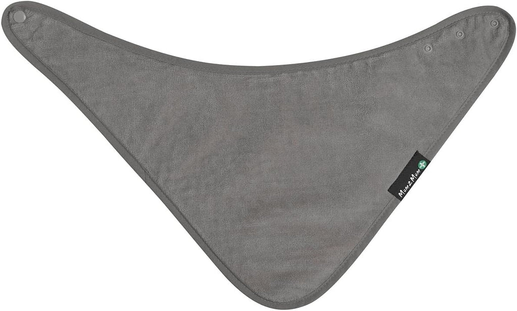 Mum2Mum Plus Special Needs Adult Bandana Bib in Mushroom (Dark Grey/Brown)